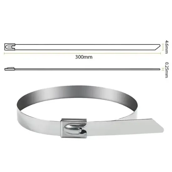 PowerMaster PM-26360 304 Paslanmaz Çelik Kablo Bağı 4.6X300Mm resmi