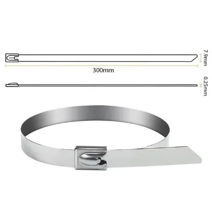 PowerMaster PM-26363 304 Paslanmaz Çelik Kablo Bağı 7.9X300Mm resmi