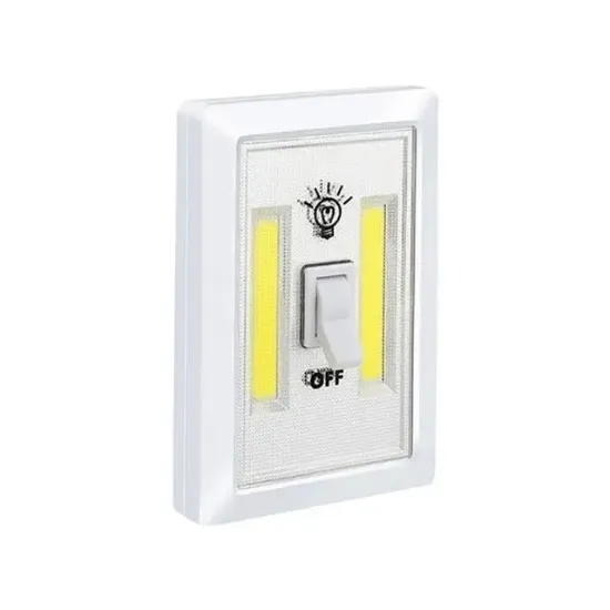 PowerMaster SL-606 Pilli Duvar Anahtarı Tipi COB LED Lamba - Kablosuz Dolap İçi Aydınlatma resmi