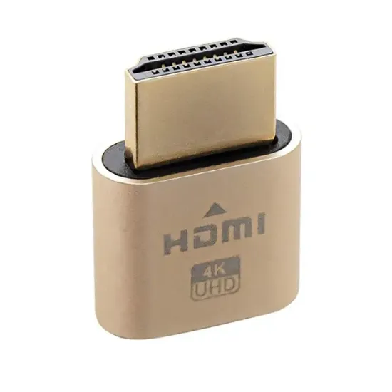 Powermaster PM-29416 HDMI 4K Uhd Dummy Plug Sanal Monitör Ekran Kartı Emülatörü resmi