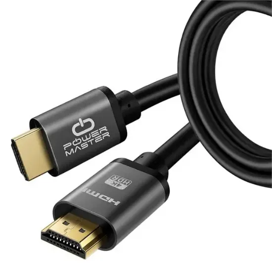 Powermaster PM-39203 3 Metre 4K 60Hz Metal Başlıklı HDMI Kablo resmi