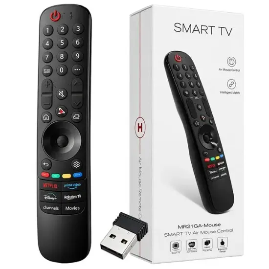 Huayu MR21GA-MOUSE AKB74855401 Netflix-Rakuten-Prime Video-Movies Tuşlu Air Mouse Sihirli Kumanda resmi
