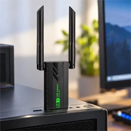 Everest Everlink EWA600 Wi-Fi 5 AC600 USB Kablosuz Adaptör resmi