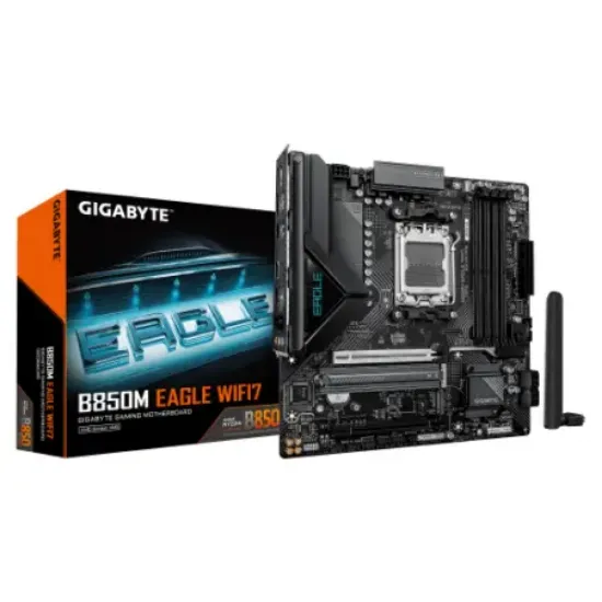 GIGABYTE B850M EAGLE WIFI7 DDR5 7600Mhz HDMI/DP MATX AM5 resmi