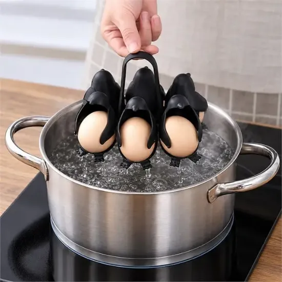 Sunup SN-38917 6 Bölmeli Penguen Tasarımlı Yumurta Haşlama Aparatı resmi