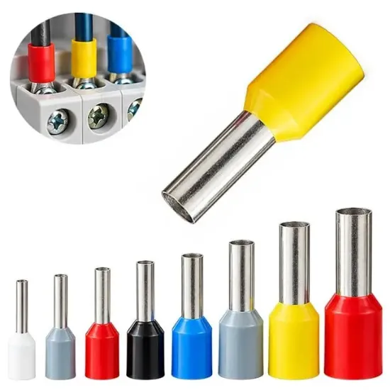 Powermaster PM-39089 6.00mm Sarı İzoleli Kablo Ucu Sıkma Yüksük Terminali (100'lü Paket) resmi