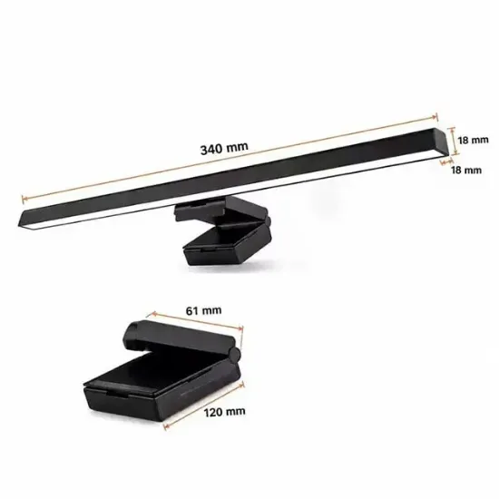 PowerMaster PM-39169 34 Cm Asimetrik LED Monitör Ekran Lambası Kademesiz Parlaklık Ayarlı 3 Renk Modlu resmi
